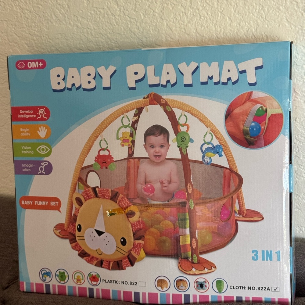 Baby Playmat 3-in-1 Kids Toy - Orange Lion Design - Picture 2 of 4